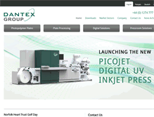 Tablet Screenshot of dantex.com